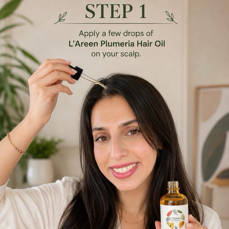 L’Areen Plumeria Hair Oil- 2 fl oz
