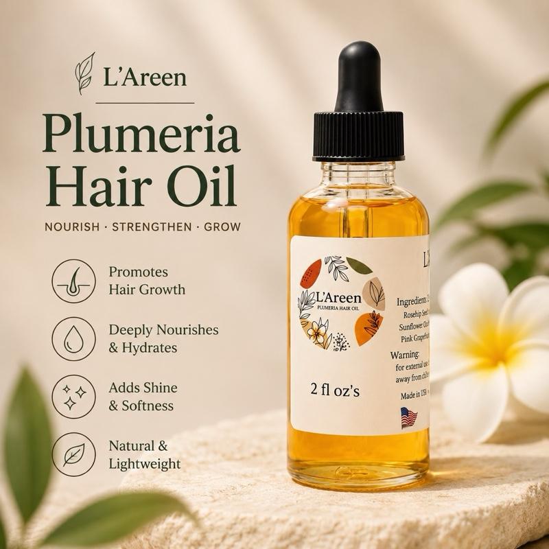 L’Areen Plumeria Hair Oil- 2 fl oz